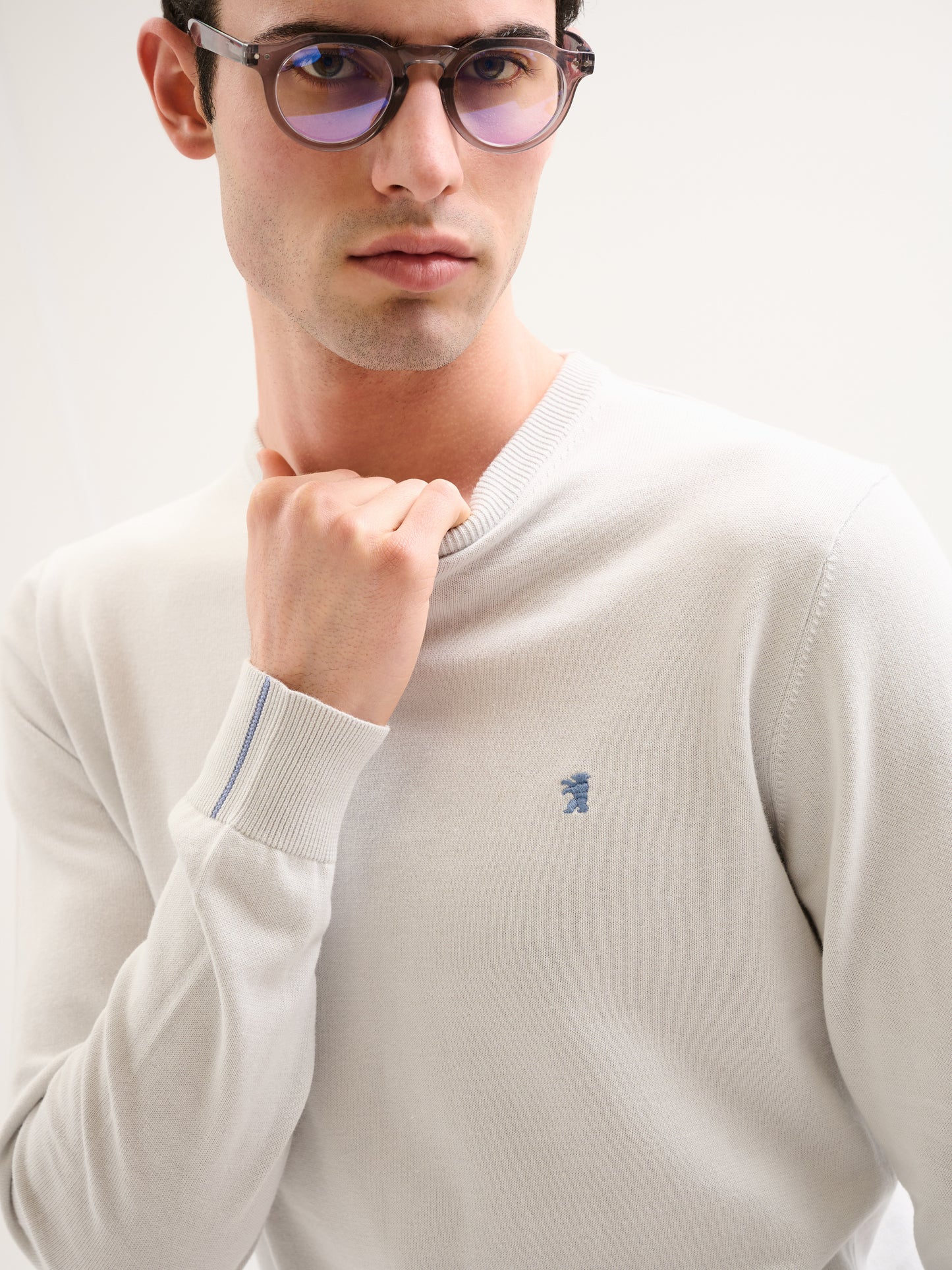 Maglia fine girocollo