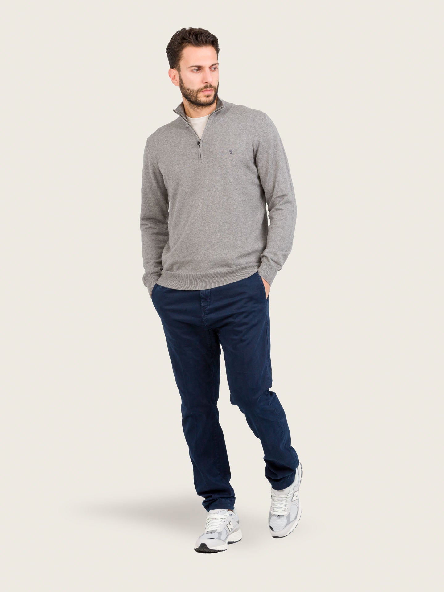 Maglia Collo Alto Half Zip