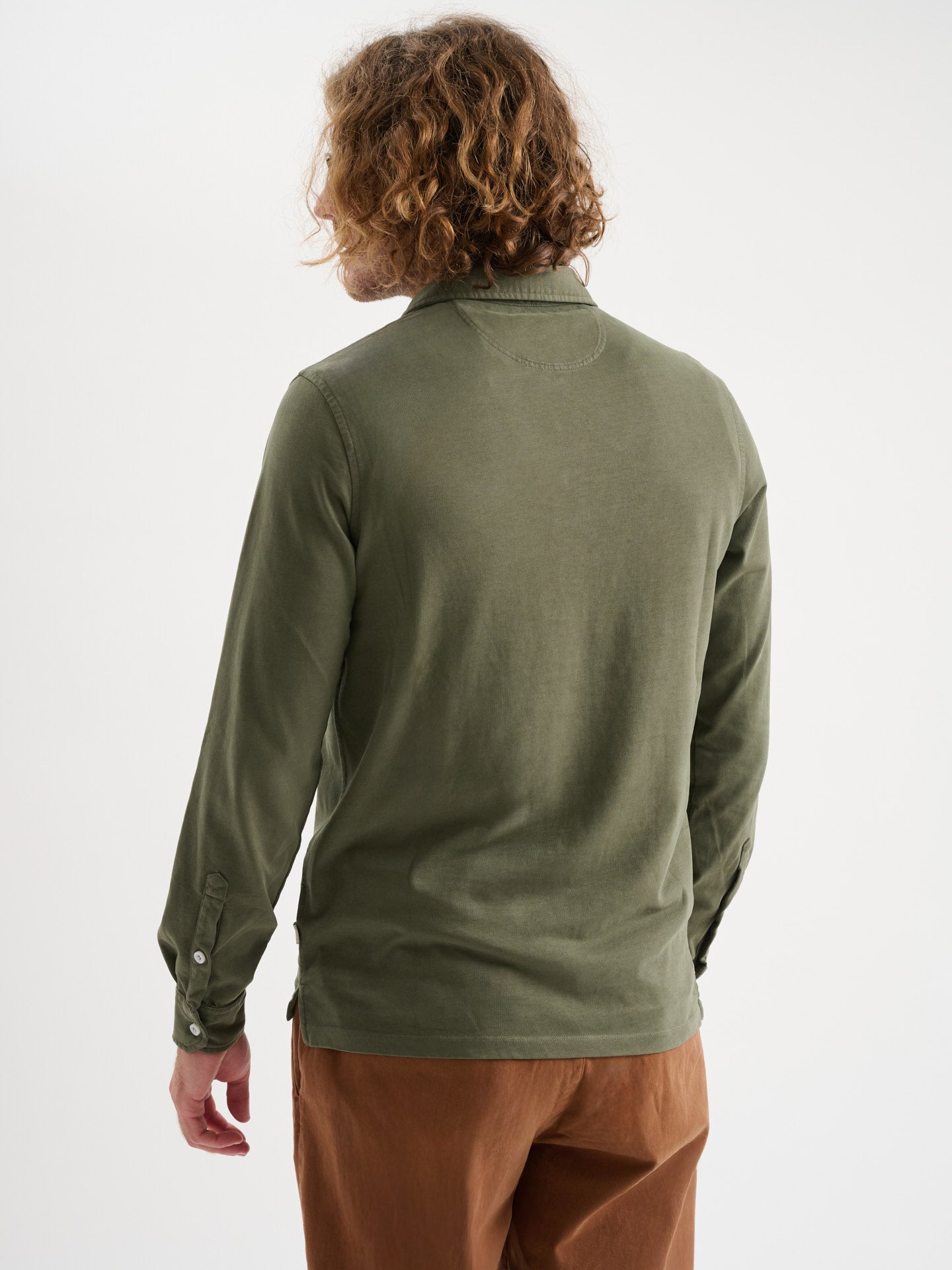 Polo maniche lunghe tre bottoni