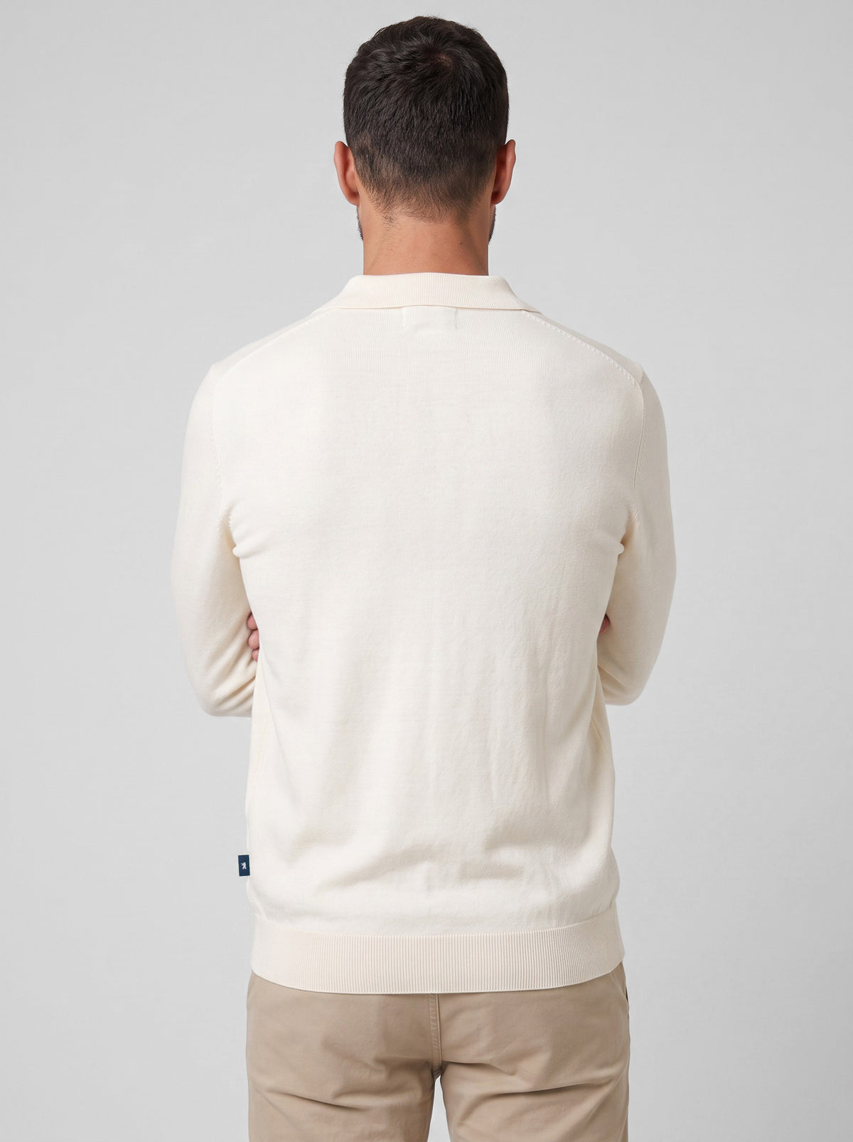 Polo a V Maniche Lunghe