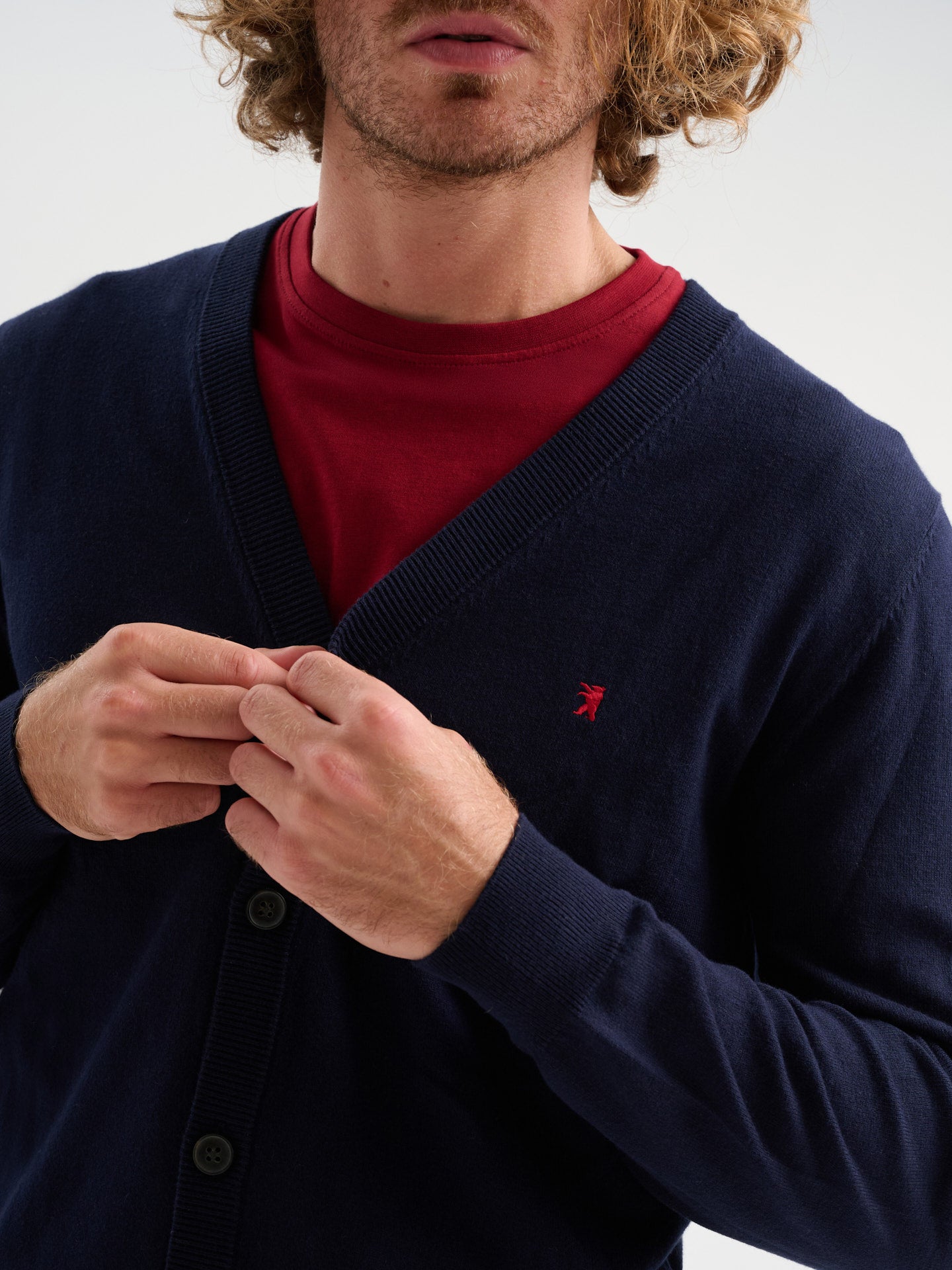 Cardigan maniche lunghe in maglia
