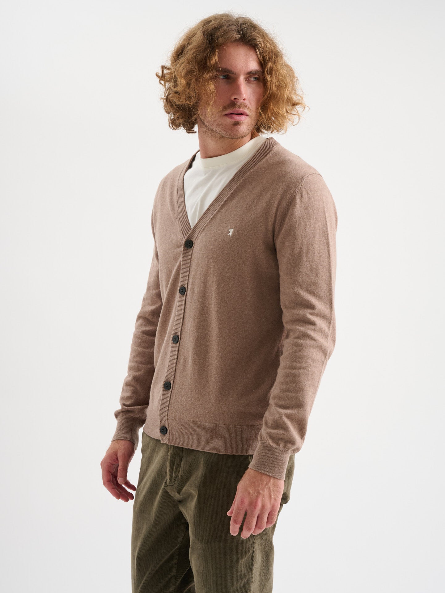Cardigan maniche lunghe in maglia
