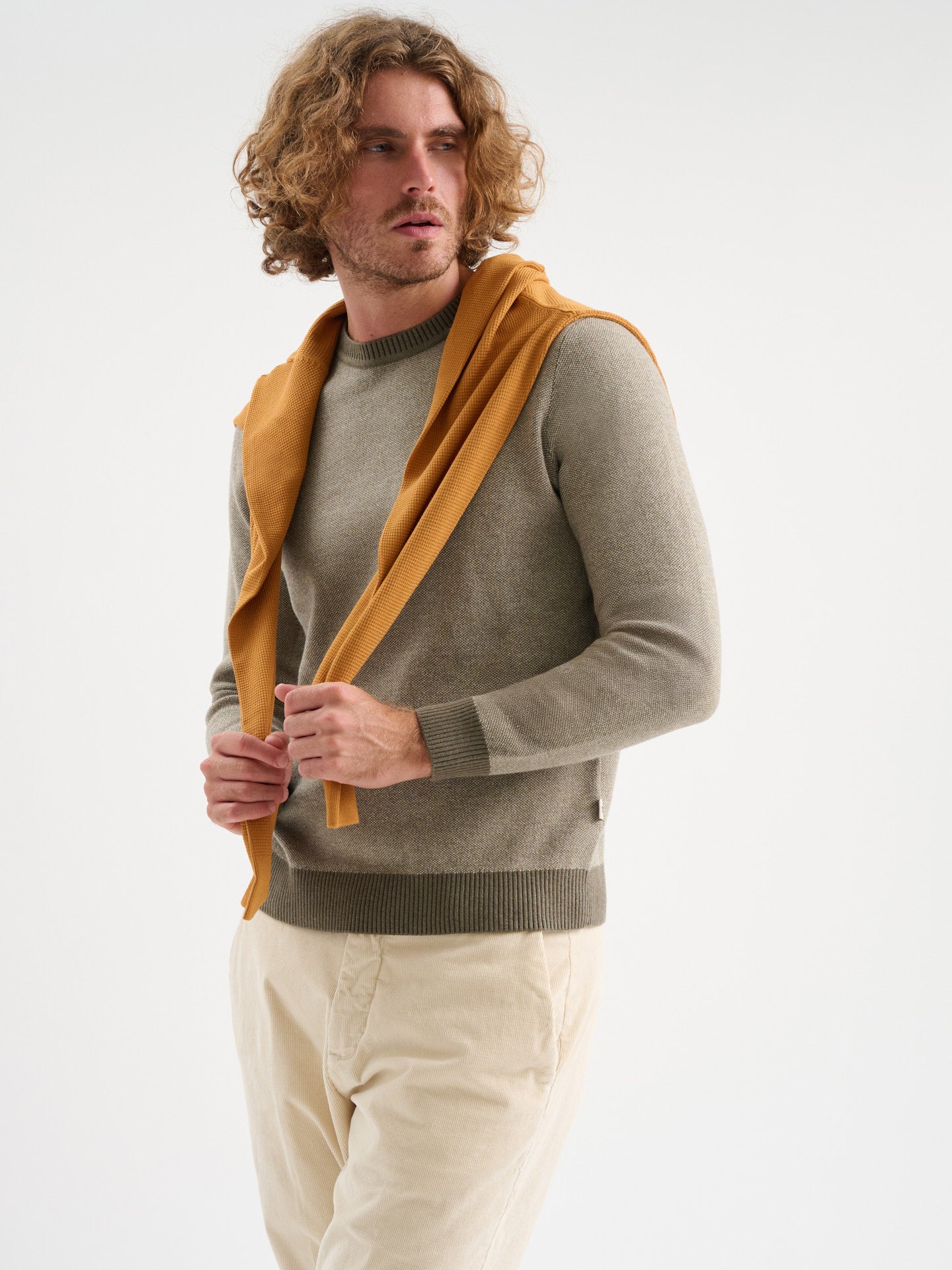 Maglia girocollo jacquard