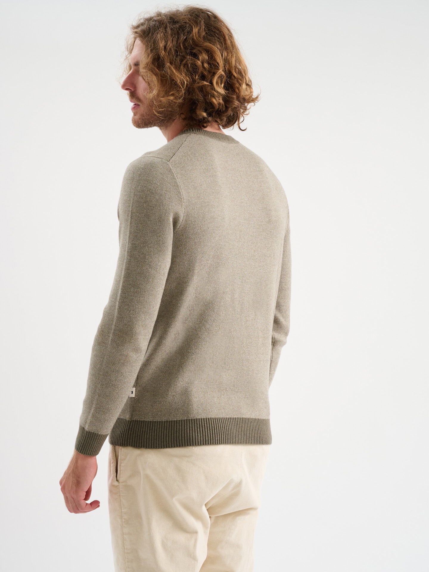 Maglia girocollo jacquard