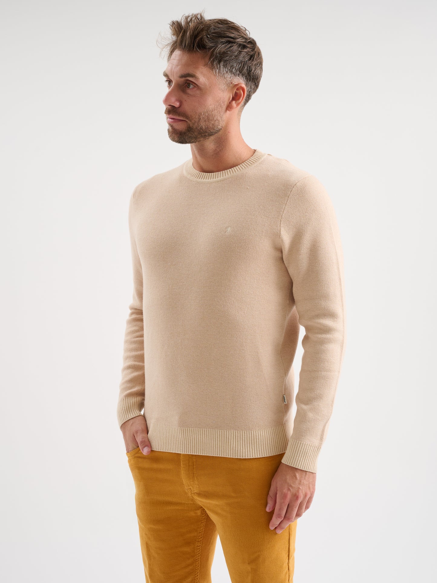 Maglia girocollo jacquard