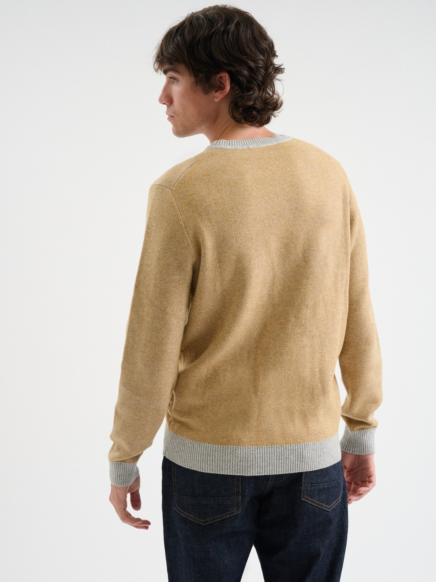 Maglia girocollo jacquard