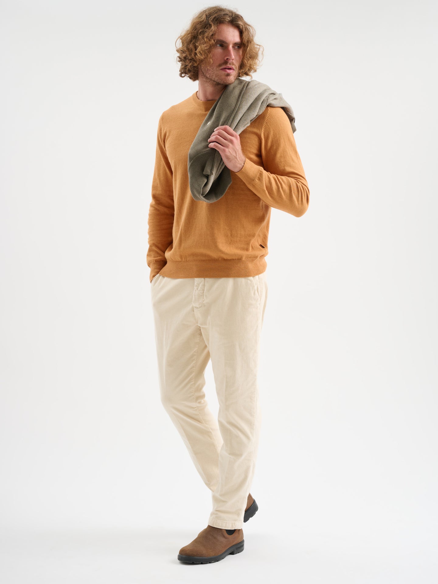 Maglia girocollo rasata