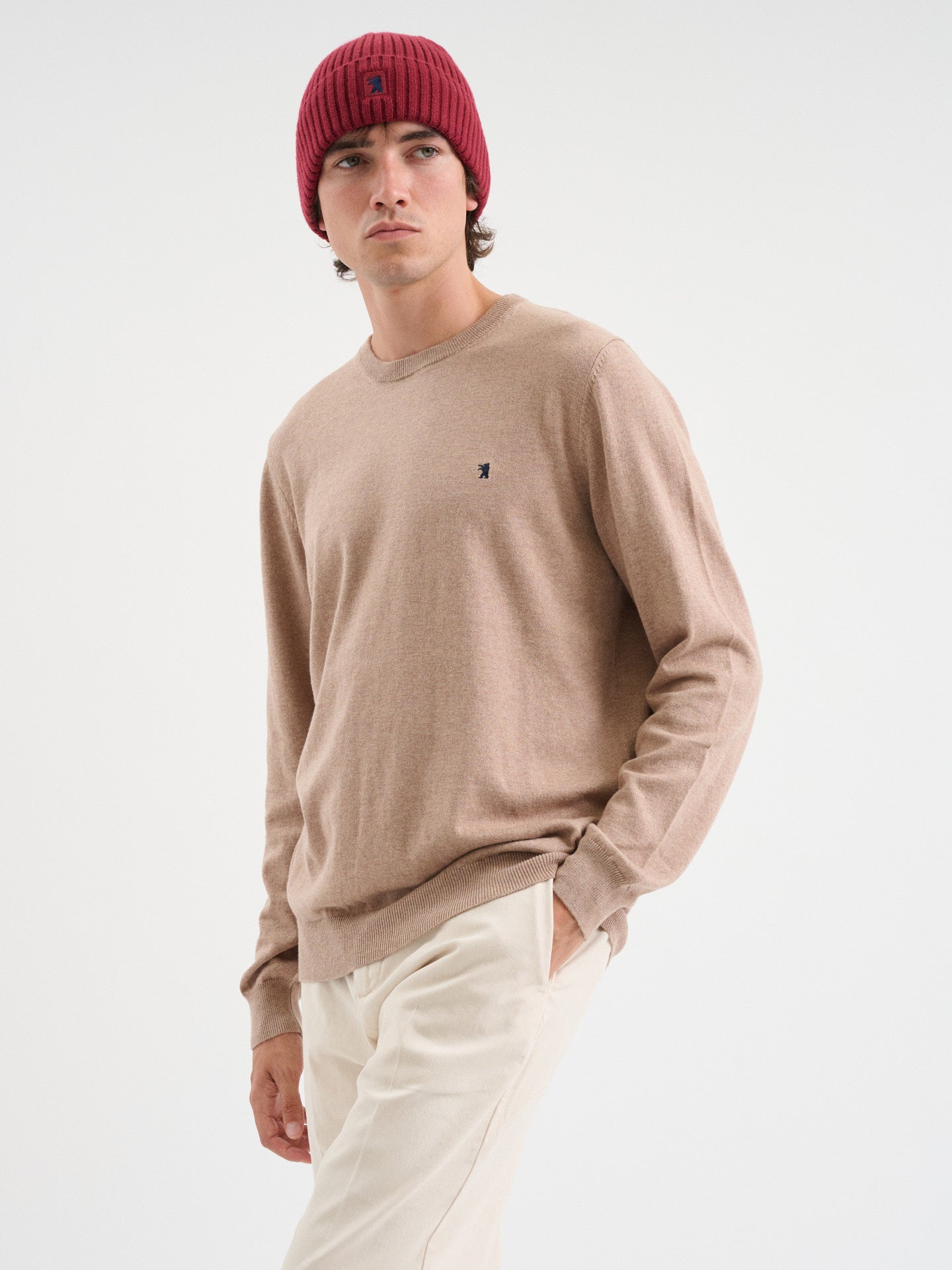 Maglia girocollo rasata