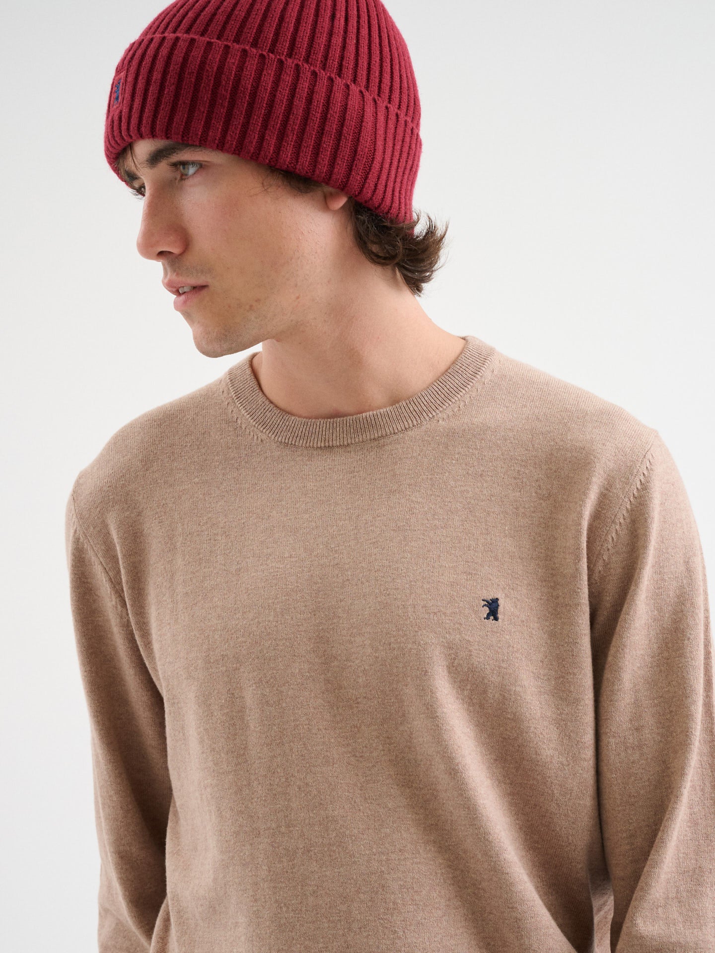 Maglia girocollo rasata