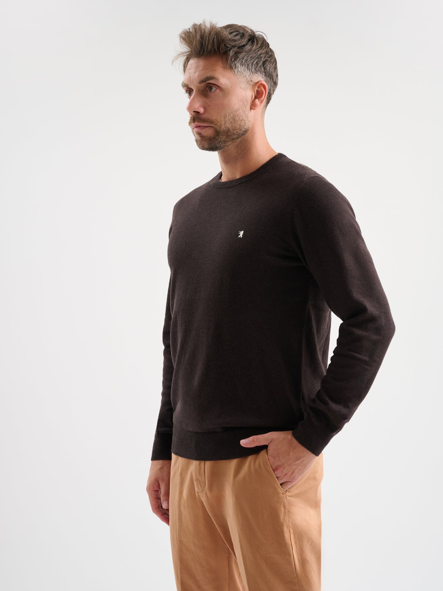 Maglia girocollo rasata