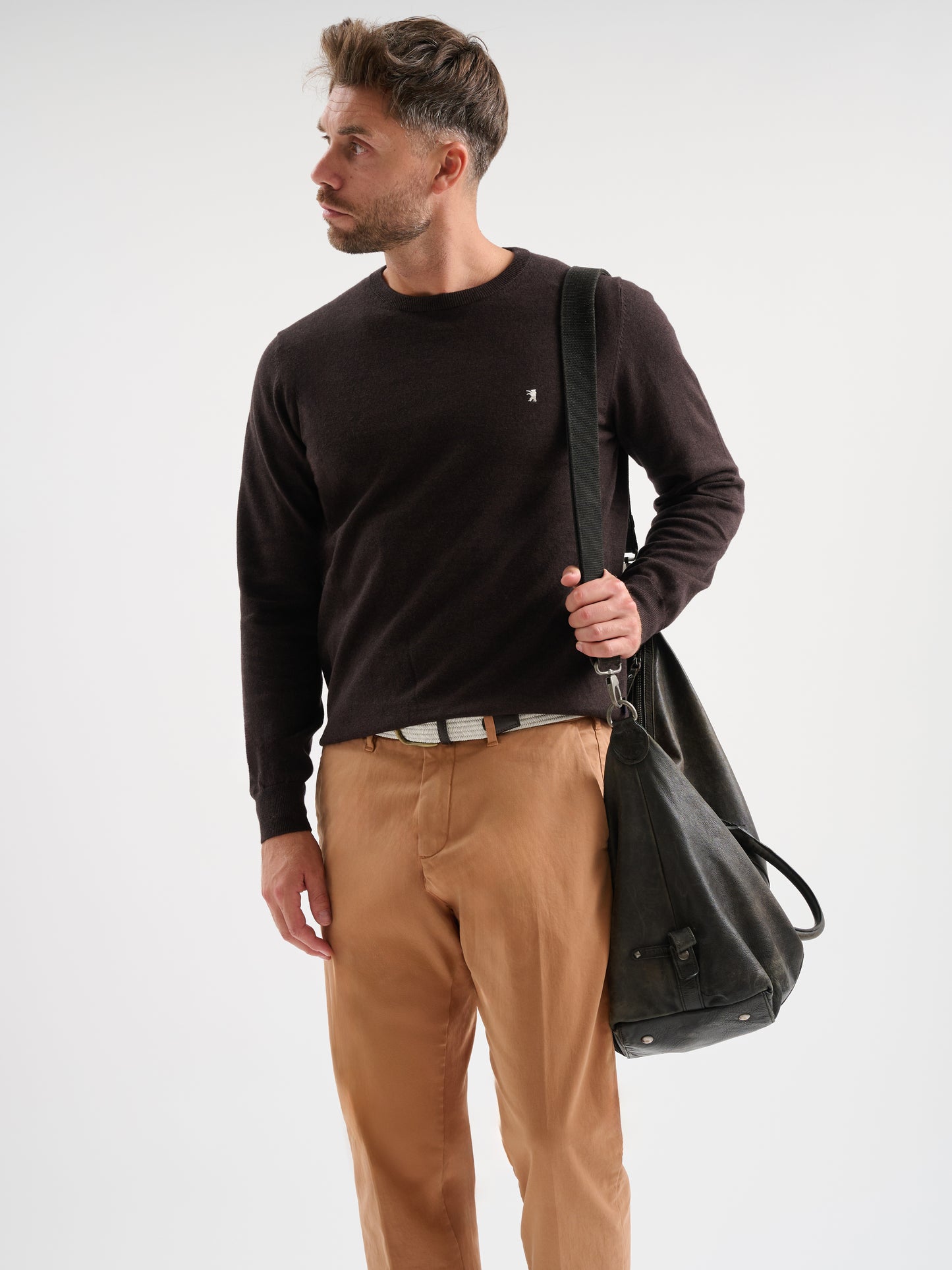 Maglia girocollo rasata