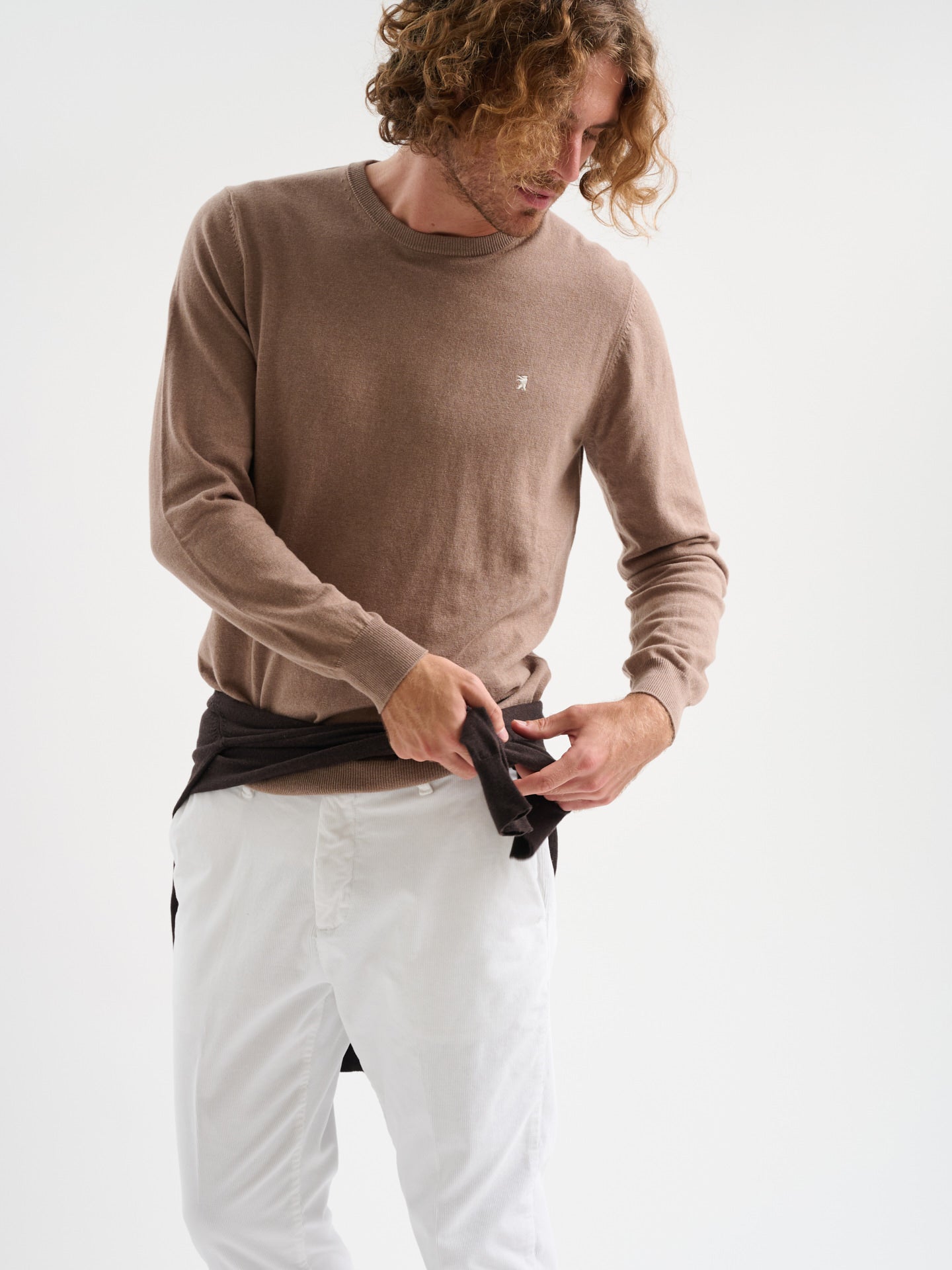 Maglia girocollo rasata