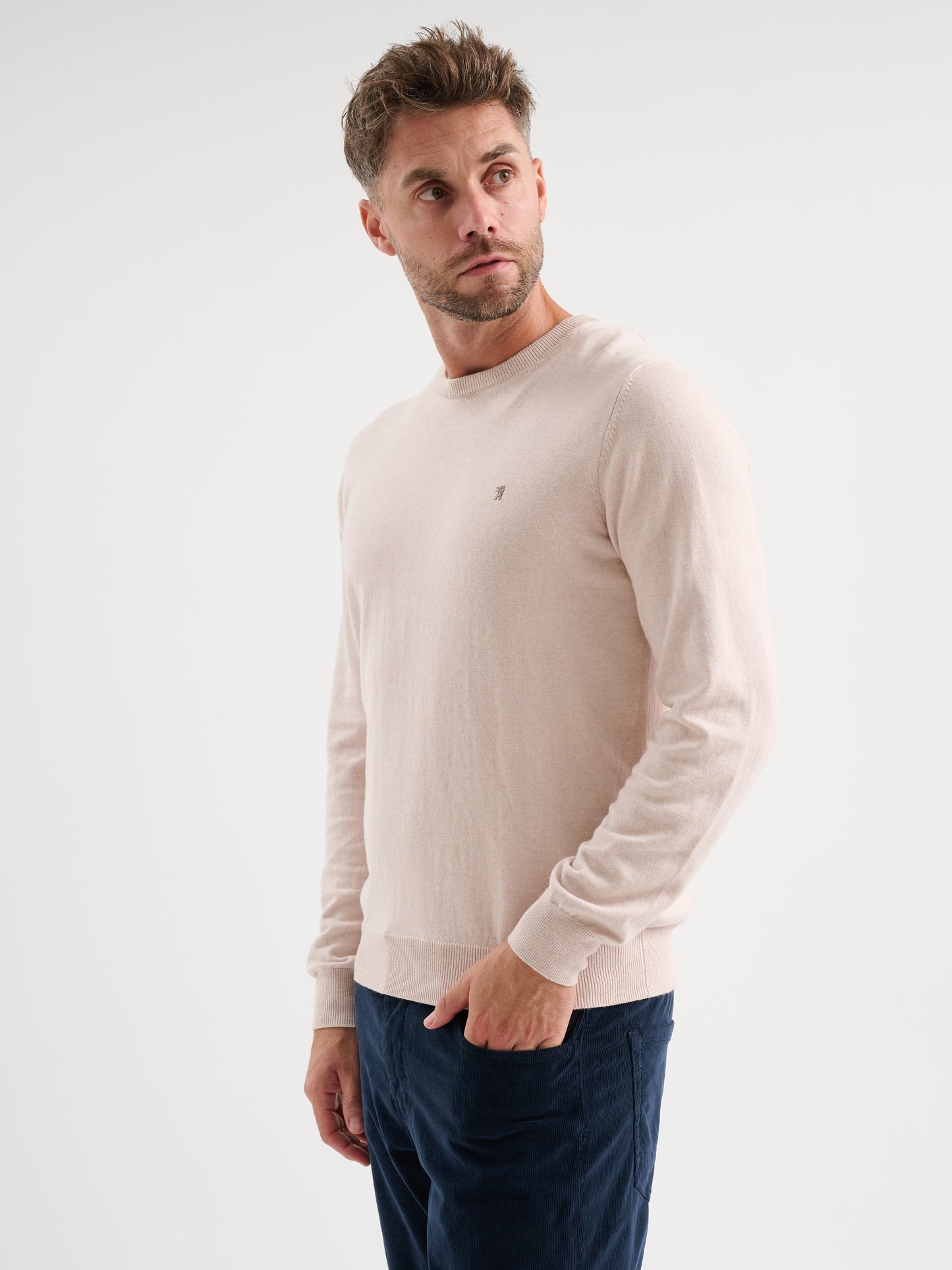 Maglia girocollo rasata