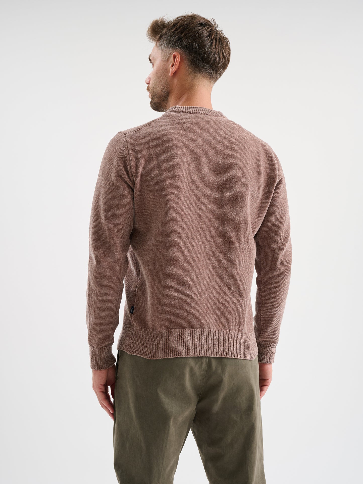 Maglia girocollo in ciniglia