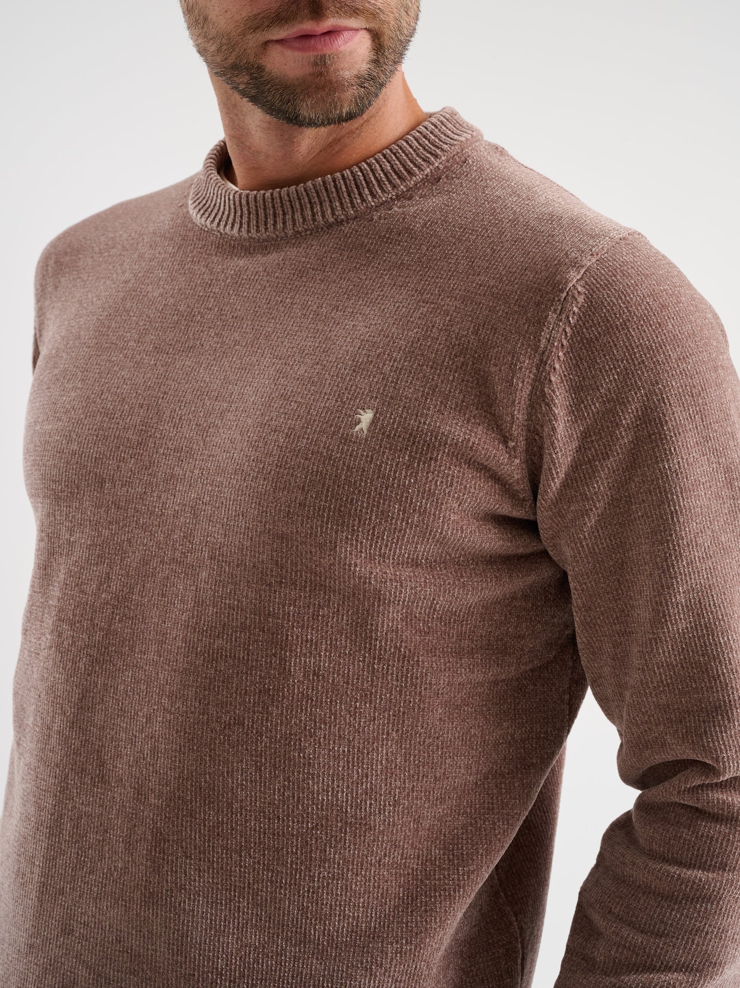 Maglia girocollo in ciniglia