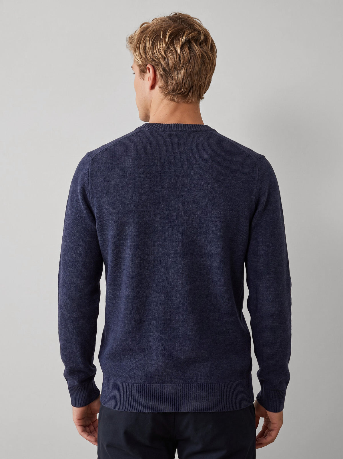 Maglia girocollo in ciniglia