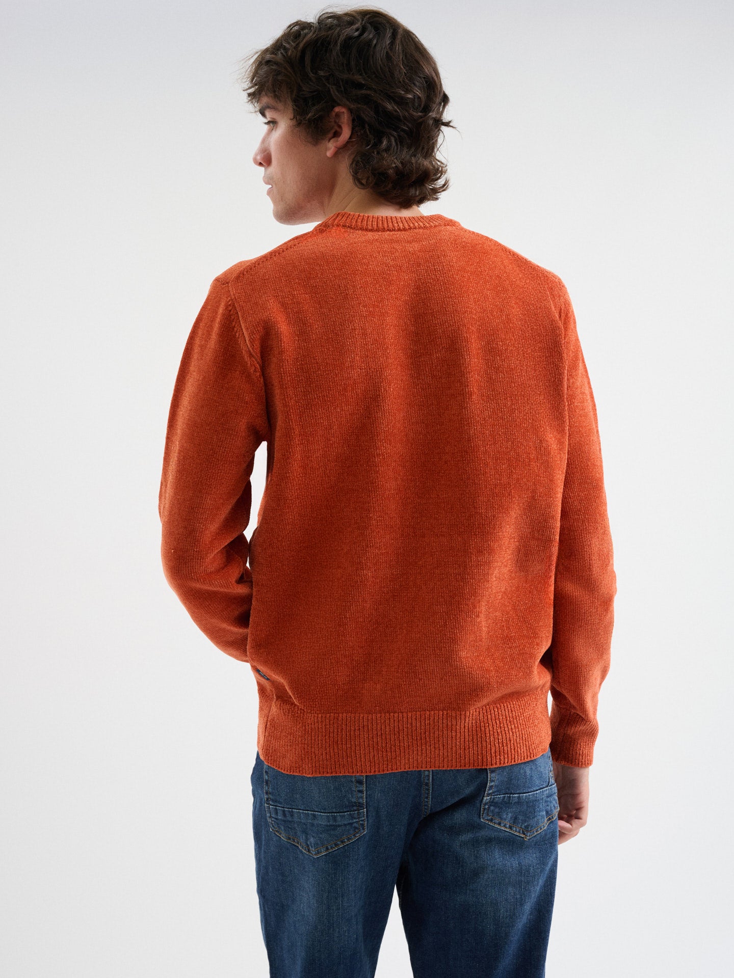 Maglia girocollo in ciniglia