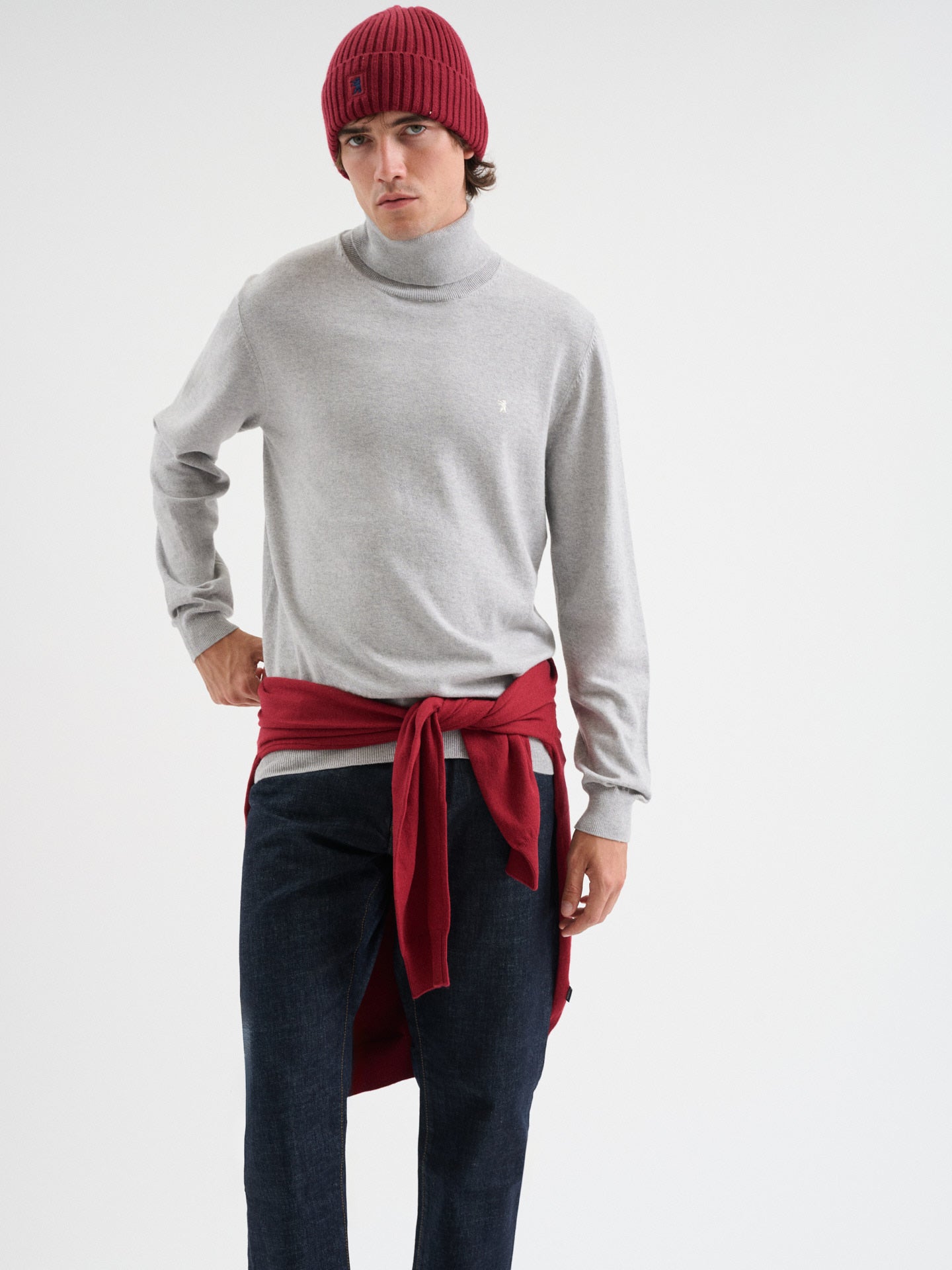 Maglia collo alto a maniche lunghe