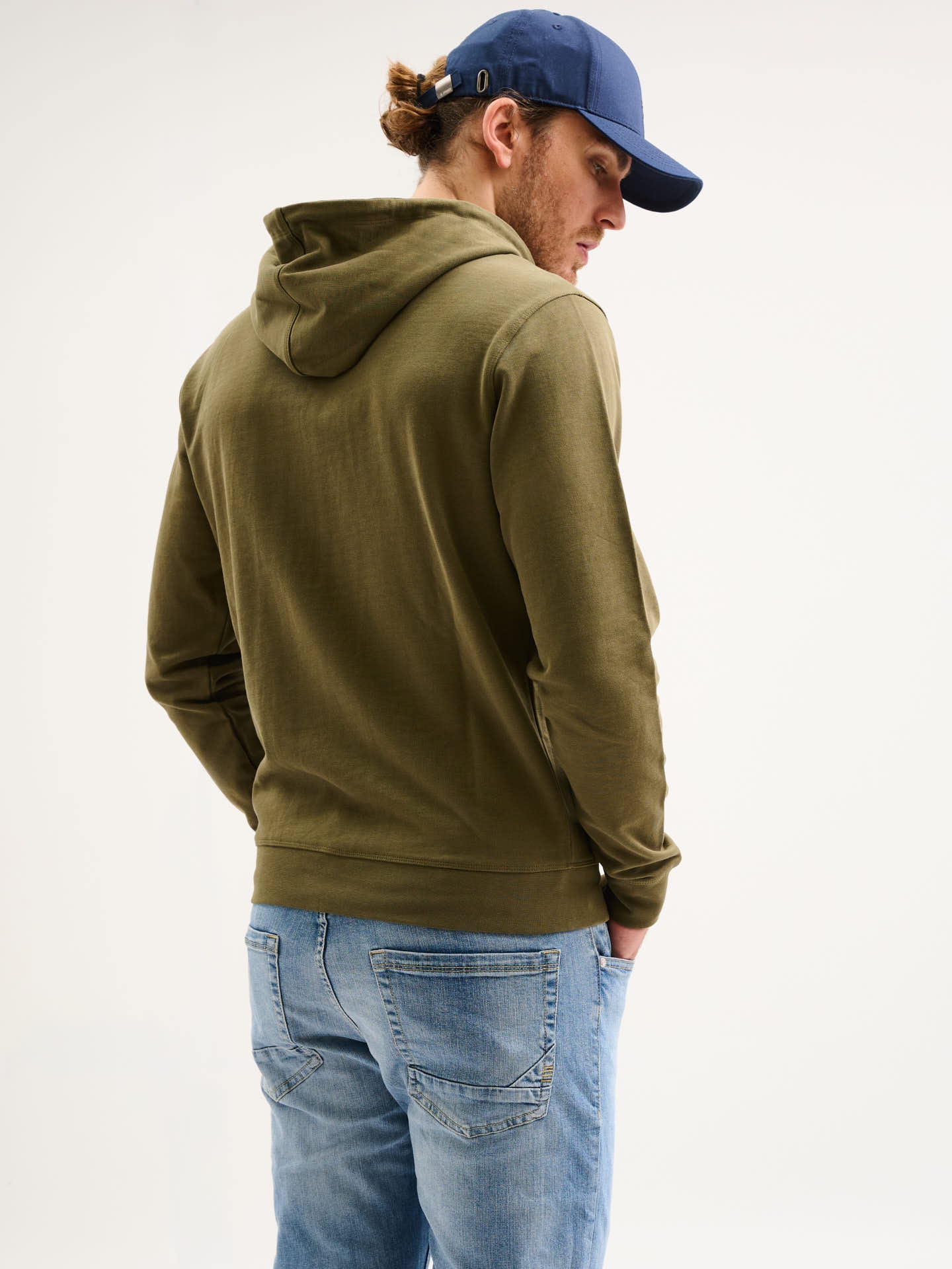Felpa zip con cappuccio
