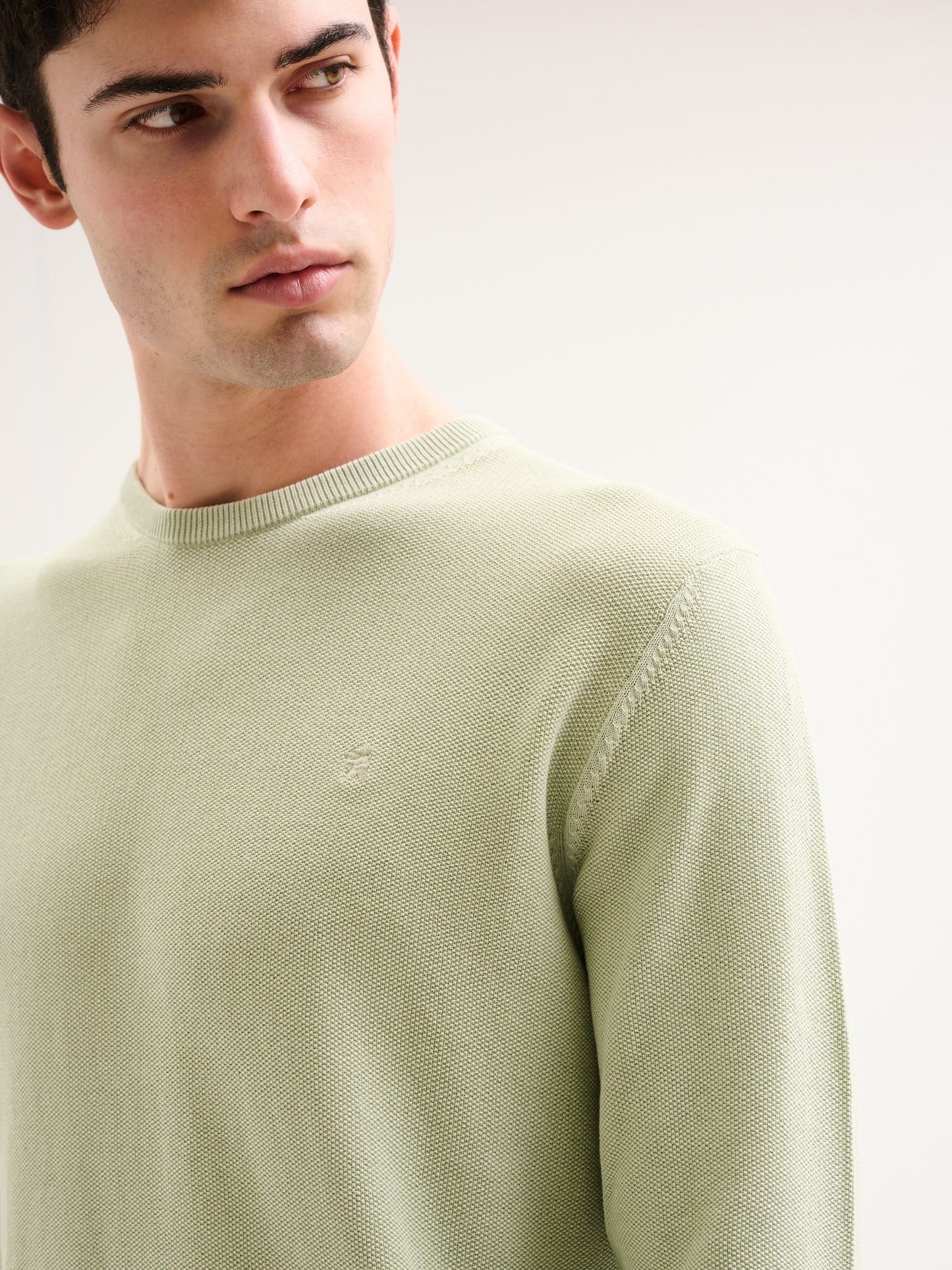 Maglia girocollo piquet