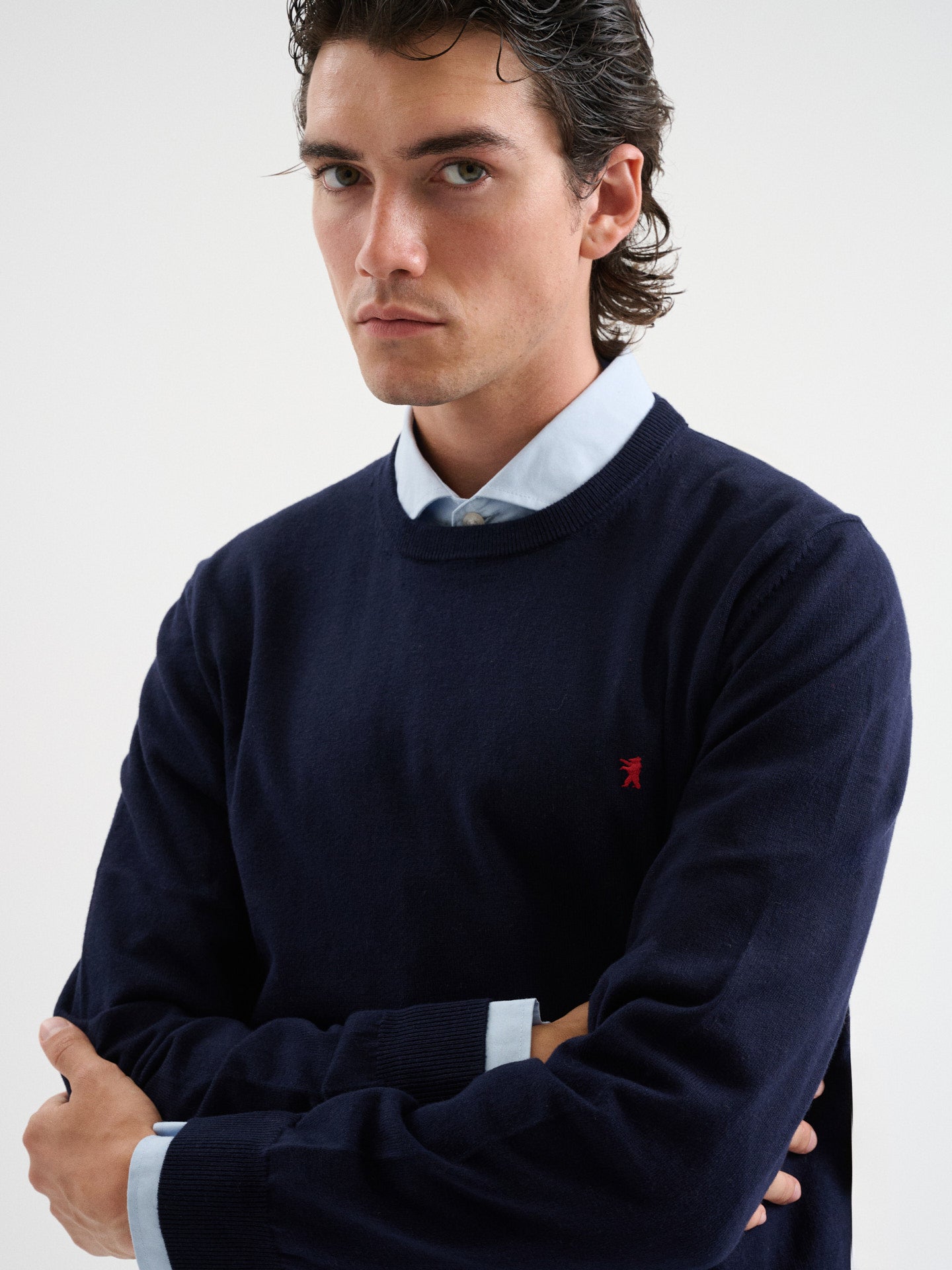Maglia girocollo rasata