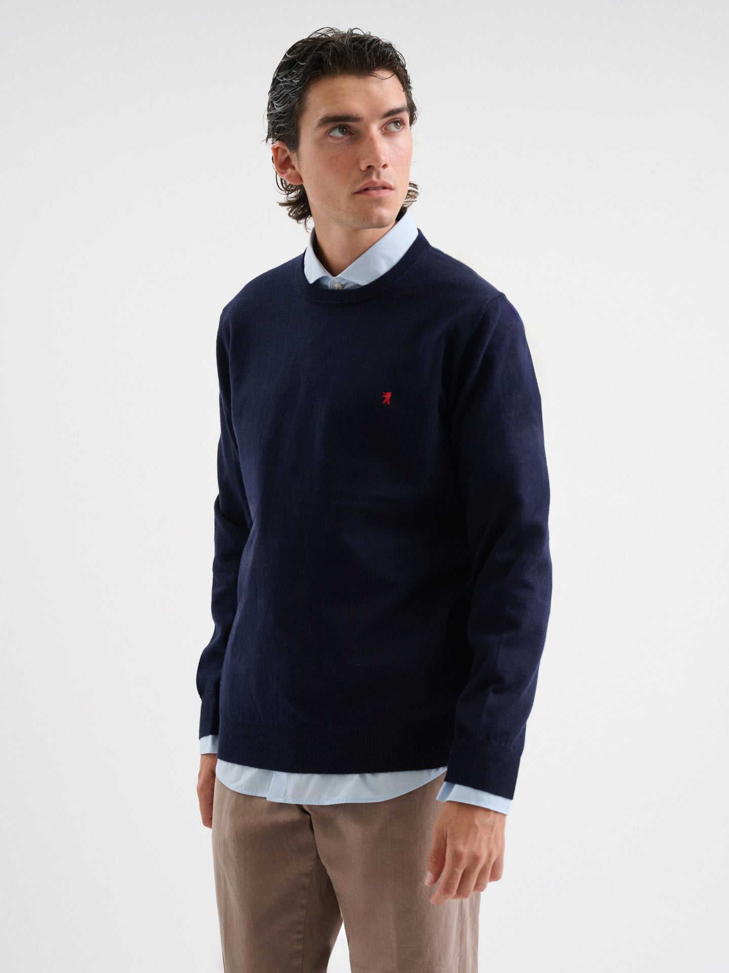 Maglia girocollo rasata