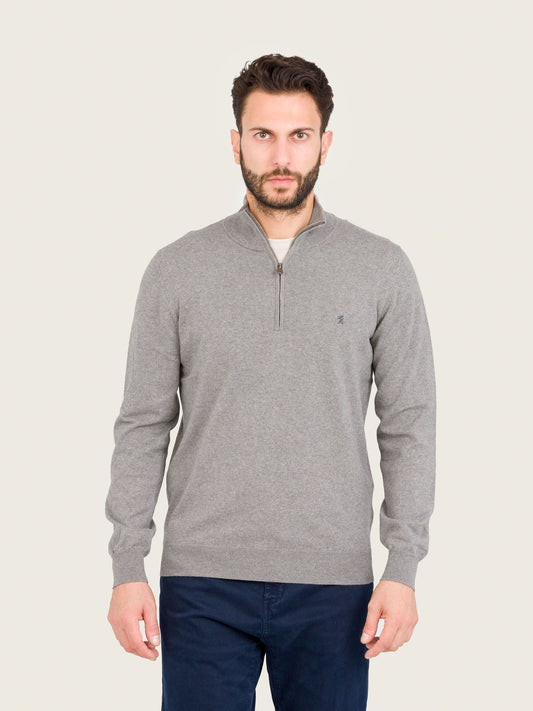 Maglia Collo Alto Half Zip