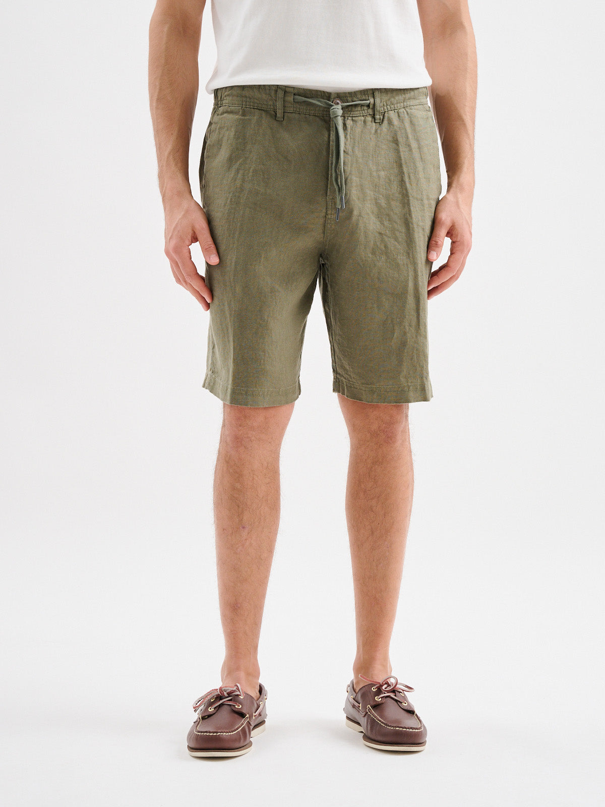 Bermuda Chino in Lino