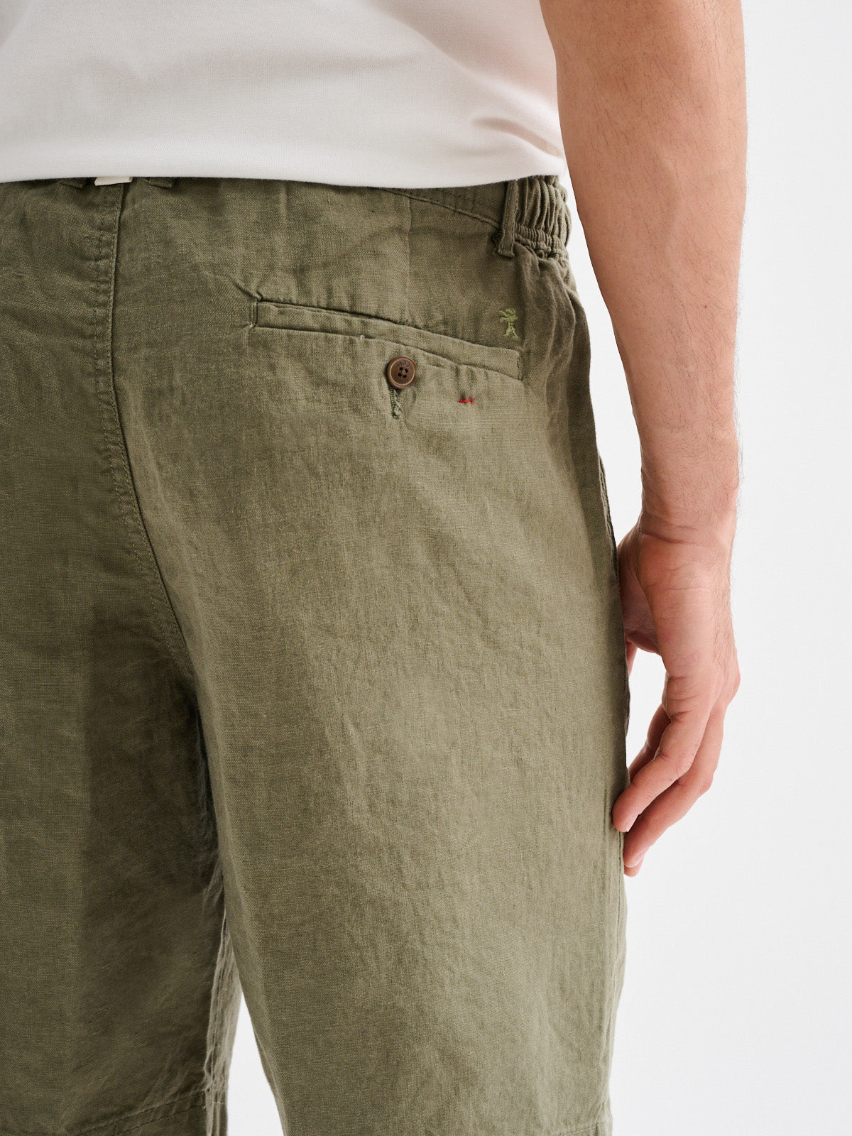 Bermuda Chino in Lino