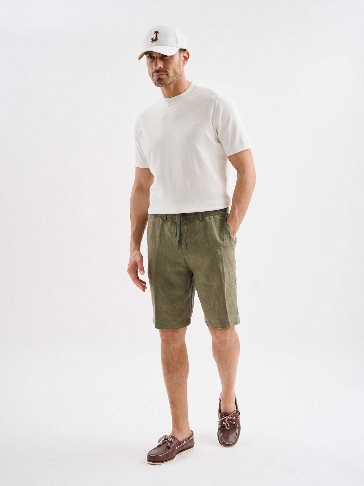 Bermuda Chino in Lino