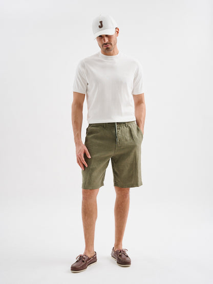 Bermuda Chino in Lino