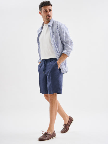 Bermuda Chino in Lino