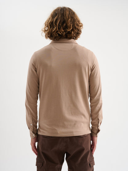 Polo maniche lunghe tre bottoni