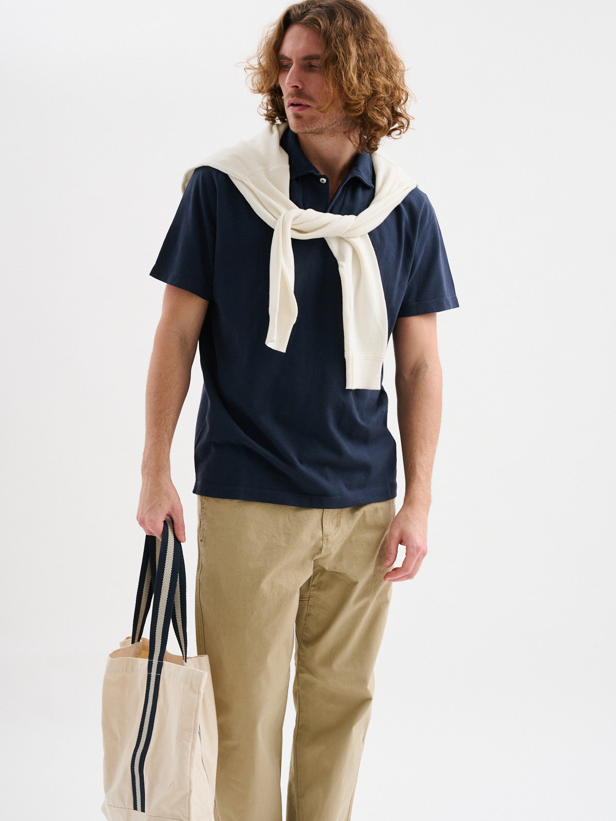 Polo a Maniche Corte Scollo a V