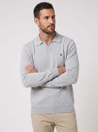 Polo a V Maniche Lunghe