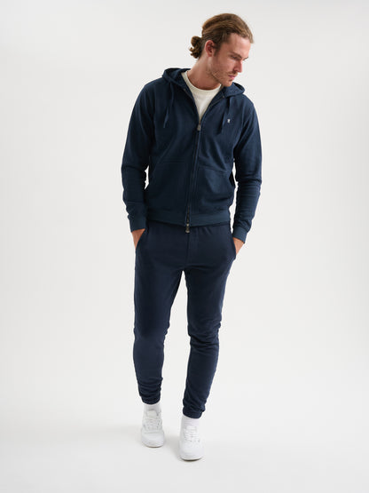 Felpa zip con cappuccio