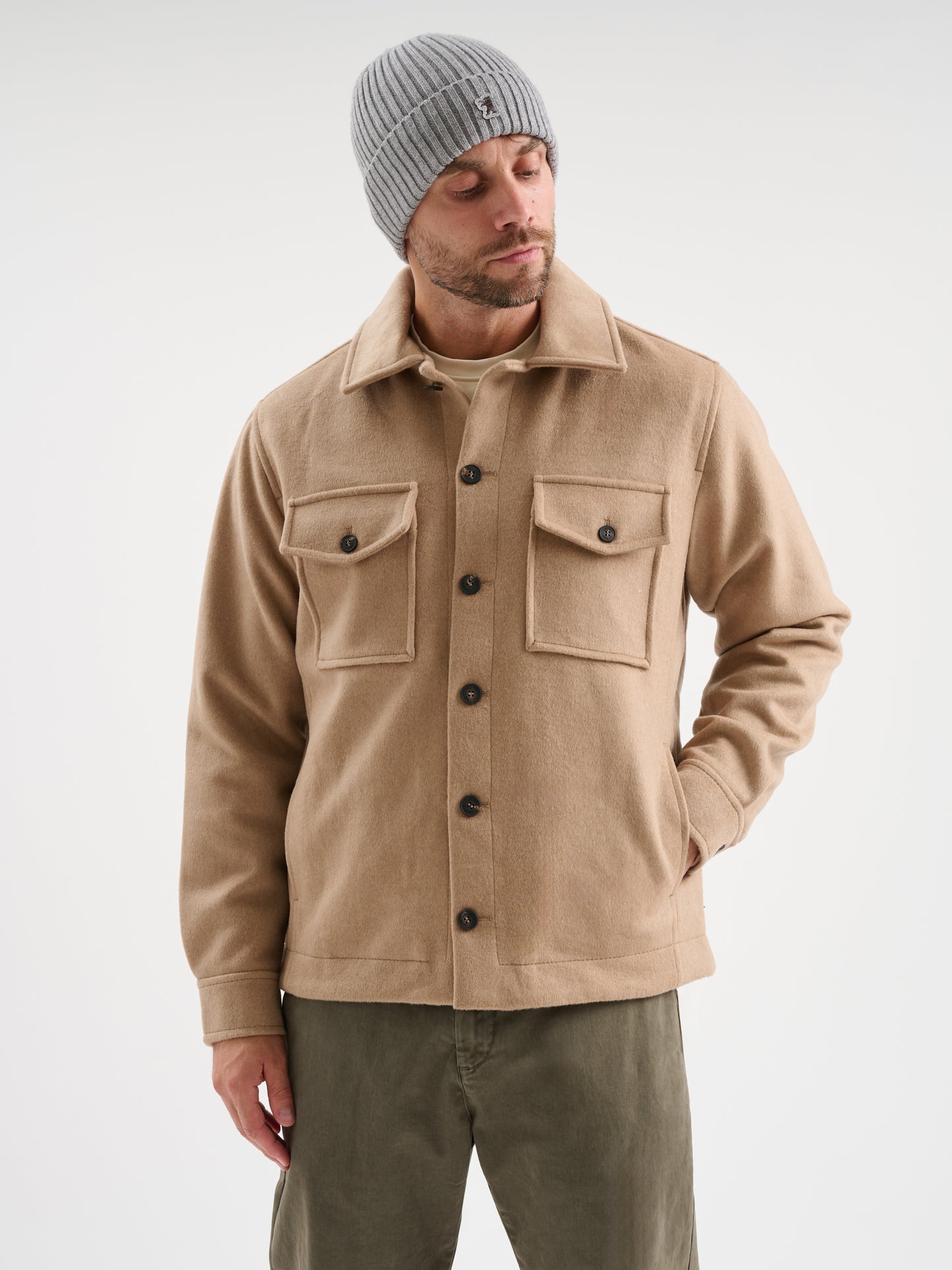 Overshirt misto lana