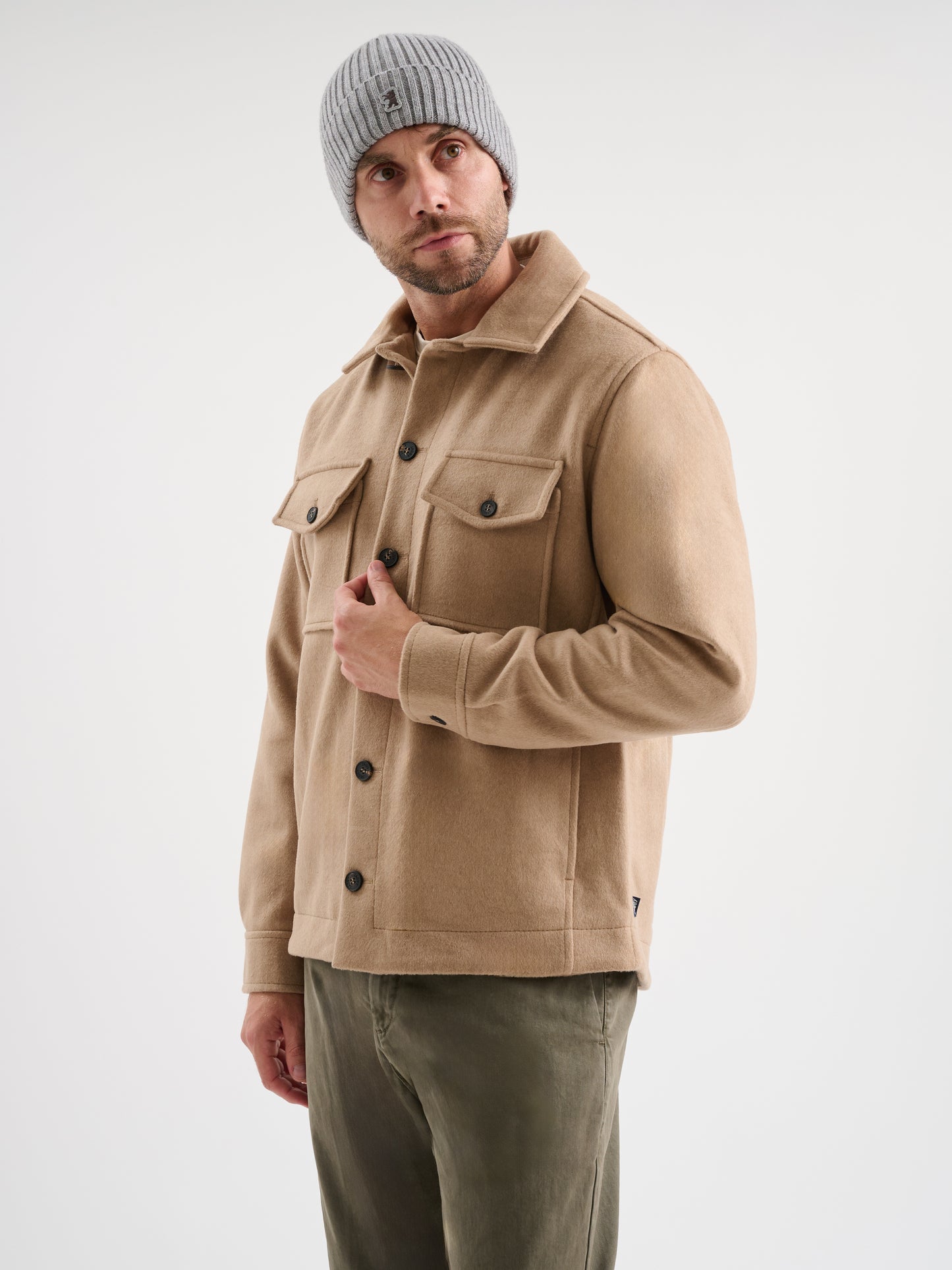 Overshirt misto lana