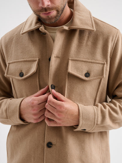 Overshirt misto lana