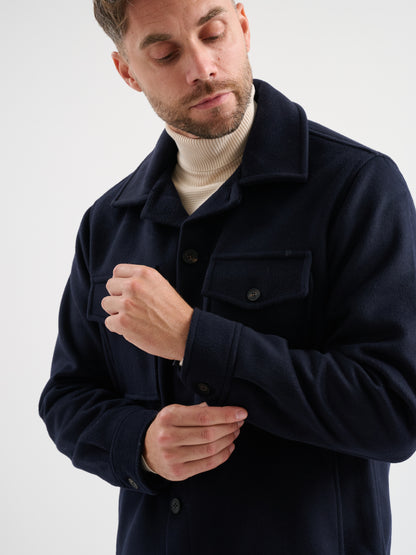 Overshirt misto lana