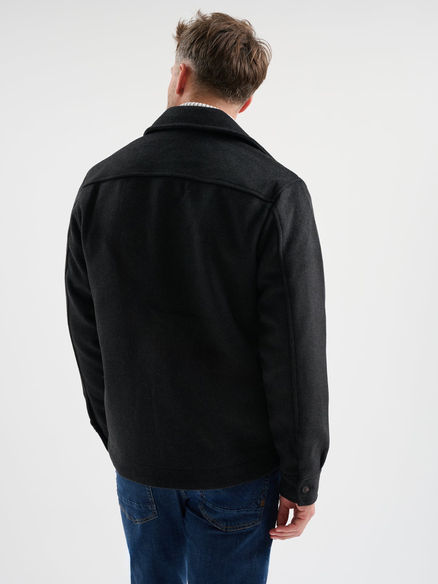 Overshirt misto lana