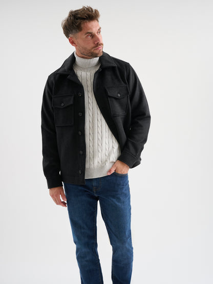 Overshirt misto lana