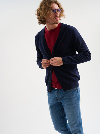 Cardigan maniche lunghe in maglia