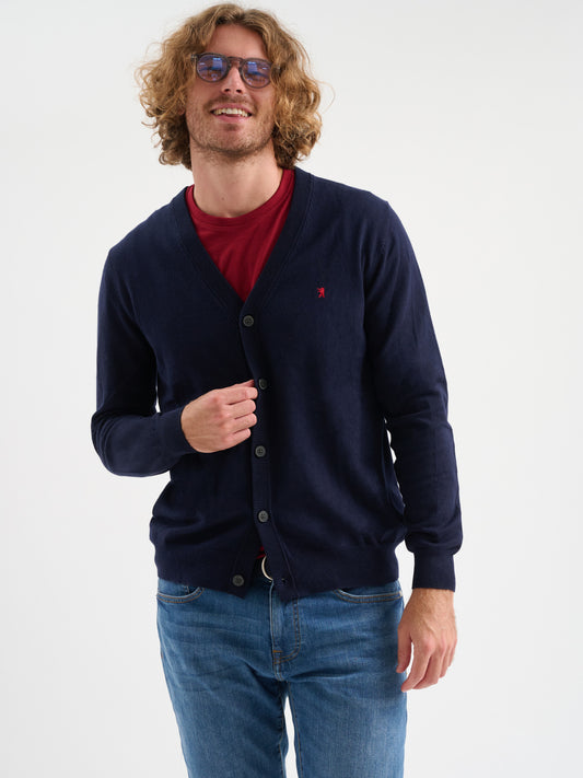 Cardigan maniche lunghe in maglia
