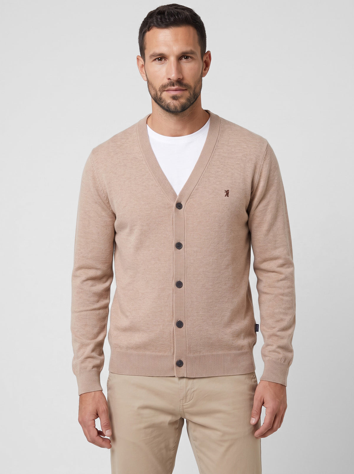 Cardigan maniche lunghe in maglia