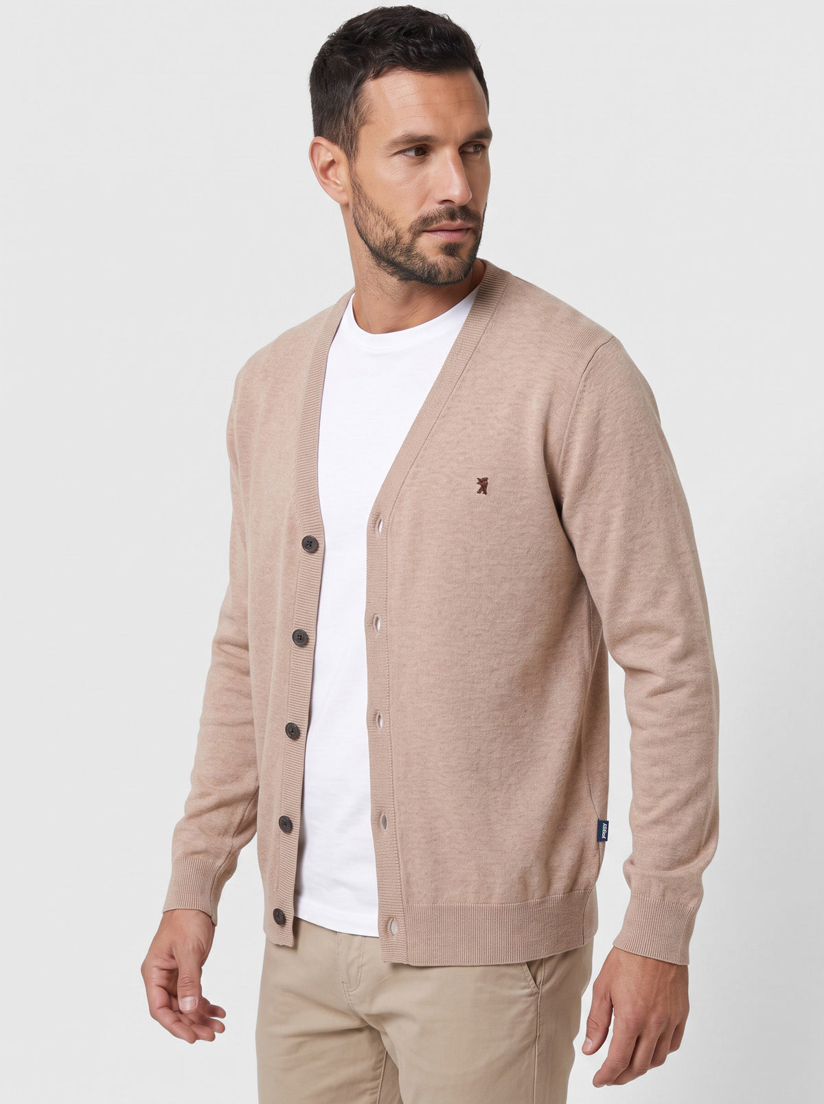 Cardigan maniche lunghe in maglia