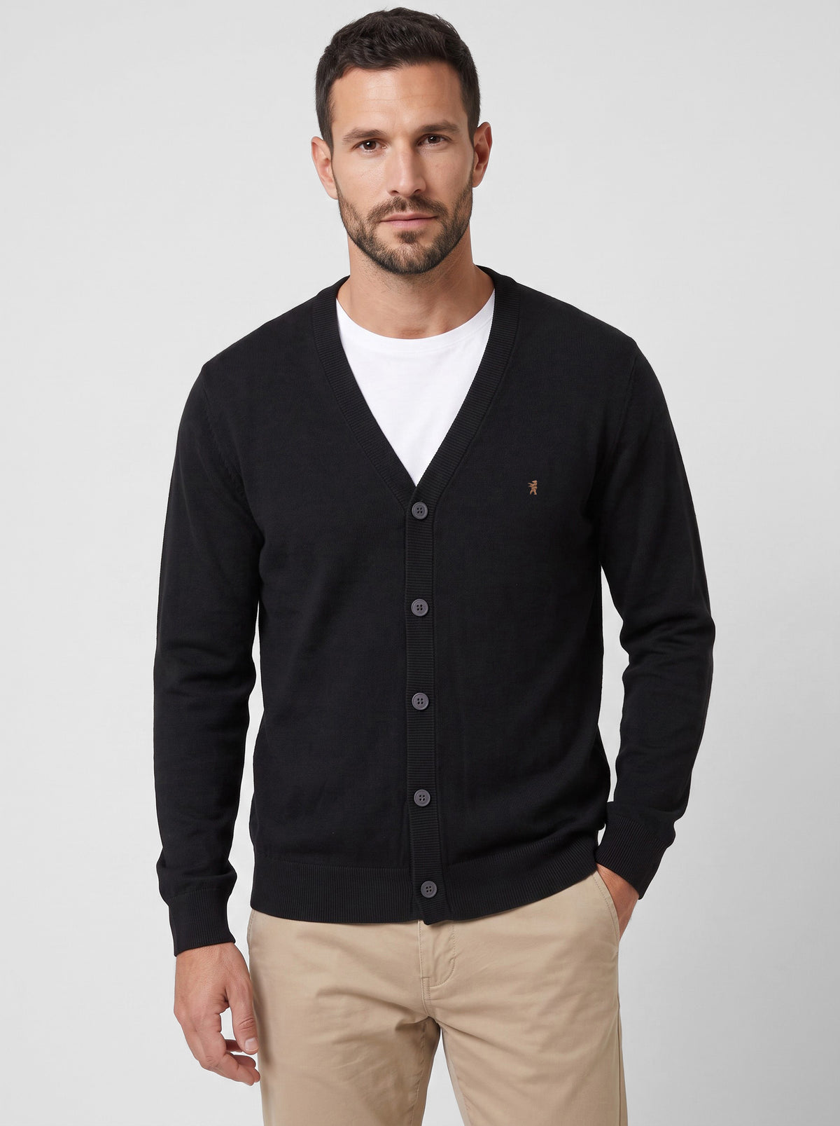 Cardigan maniche lunghe in maglia