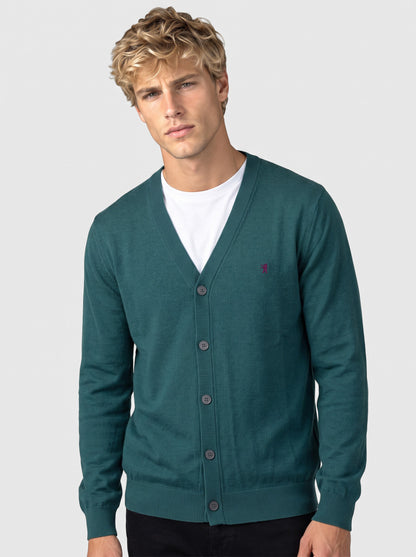 Cardigan maniche lunghe in maglia
