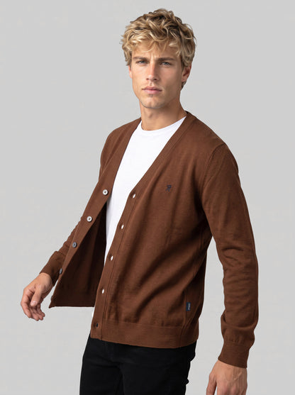 Cardigan maniche lunghe in maglia