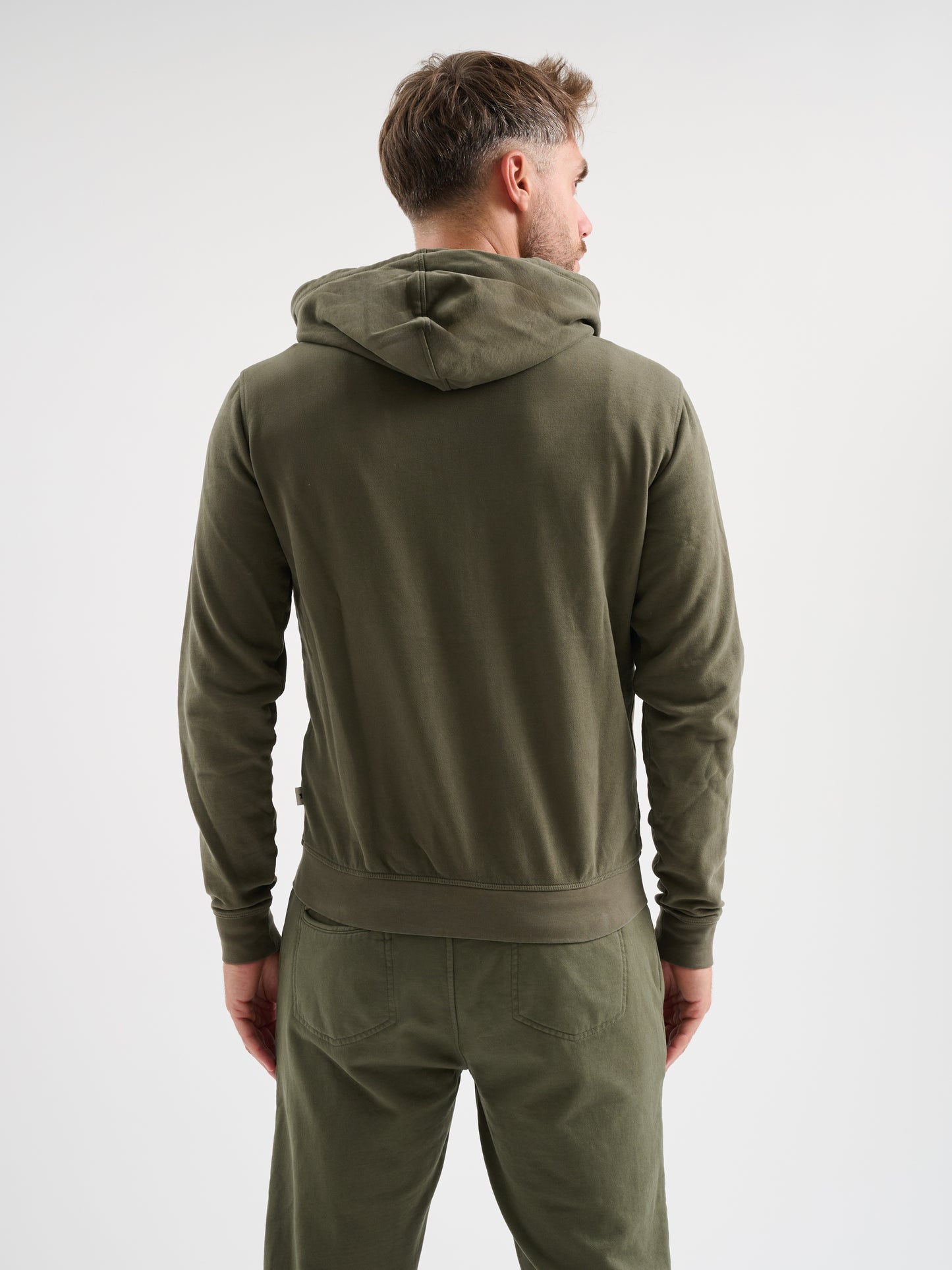 Felpa zip con cappuccio